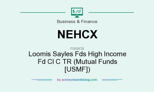What does NEHCX mean? It stands for Loomis Sayles Fds High Income Fd Cl C TR (Mutual Funds [USMF])