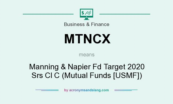 What does MTNCX mean? It stands for Manning & Napier Fd Target 2020 Srs Cl C (Mutual Funds [USMF])