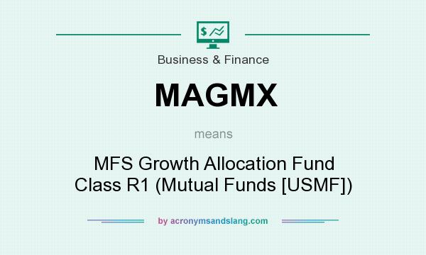 What does MAGMX mean? It stands for MFS Growth Allocation Fund Class R1 (Mutual Funds [USMF])