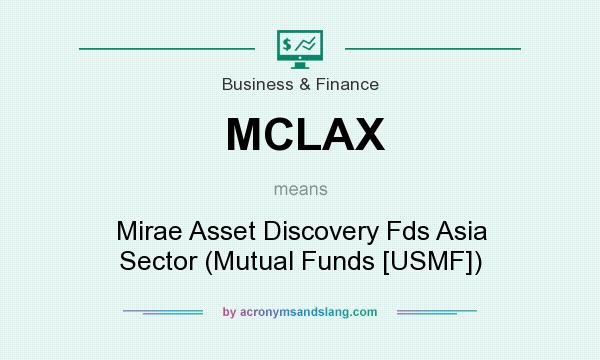 What does MCLAX mean? It stands for Mirae Asset Discovery Fds Asia Sector (Mutual Funds [USMF])
