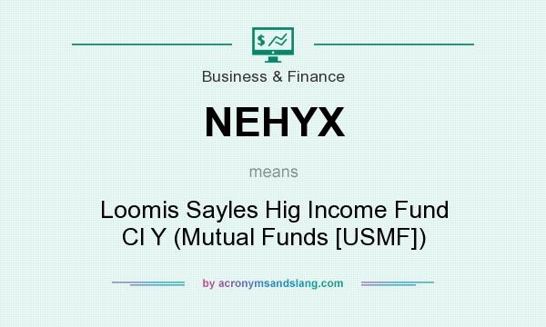 What does NEHYX mean? It stands for Loomis Sayles Hig Income Fund Cl Y (Mutual Funds [USMF])