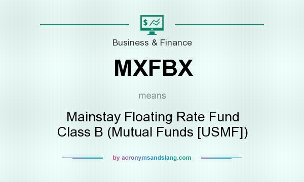 What does MXFBX mean? It stands for Mainstay Floating Rate Fund Class B (Mutual Funds [USMF])