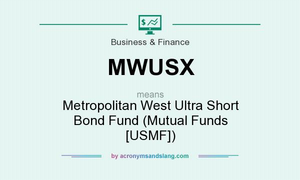 What does MWUSX mean? It stands for Metropolitan West Ultra Short Bond Fund (Mutual Funds [USMF])