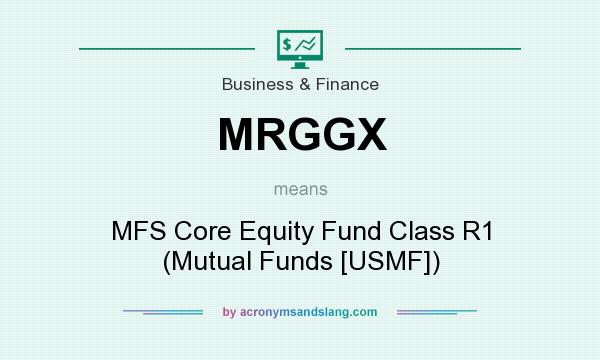 What does MRGGX mean? It stands for MFS Core Equity Fund Class R1 (Mutual Funds [USMF])