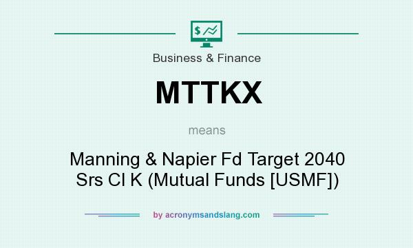 What does MTTKX mean? It stands for Manning & Napier Fd Target 2040 Srs Cl K (Mutual Funds [USMF])
