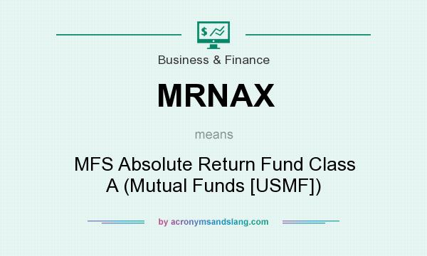 What does MRNAX mean? It stands for MFS Absolute Return Fund Class A (Mutual Funds [USMF])
