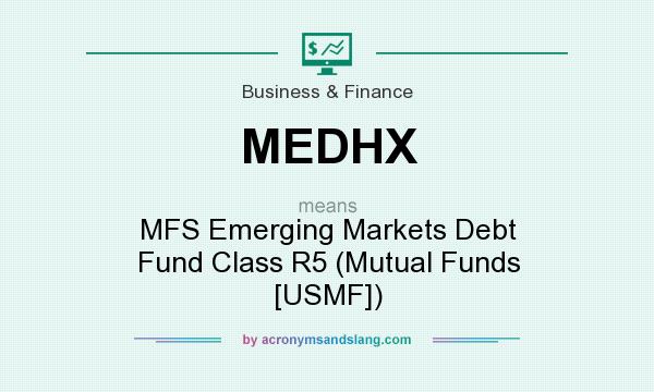 What does MEDHX mean? It stands for MFS Emerging Markets Debt Fund Class R5 (Mutual Funds [USMF])