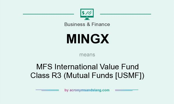 What does MINGX mean? It stands for MFS International Value Fund Class R3 (Mutual Funds [USMF])
