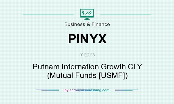 What does PINYX mean? It stands for Putnam Internation Growth Cl Y (Mutual Funds [USMF])