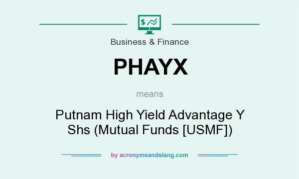 What does PHAYX mean? It stands for Putnam High Yield Advantage Y Shs (Mutual Funds [USMF])