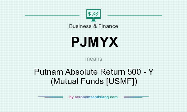 What does PJMYX mean? It stands for Putnam Absolute Return 500 - Y (Mutual Funds [USMF])