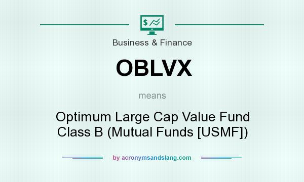 What does OBLVX mean? It stands for Optimum Large Cap Value Fund Class B (Mutual Funds [USMF])