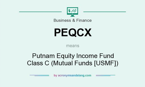 What does PEQCX mean? It stands for Putnam Equity Income Fund Class C (Mutual Funds [USMF])