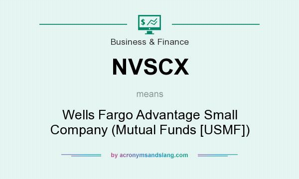 What does NVSCX mean? It stands for Wells Fargo Advantage Small Company (Mutual Funds [USMF])