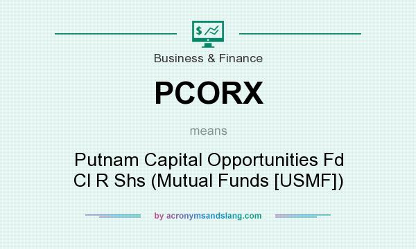 What does PCORX mean? It stands for Putnam Capital Opportunities Fd Cl R Shs (Mutual Funds [USMF])