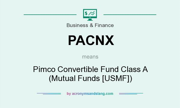 What does PACNX mean? It stands for Pimco Convertible Fund Class A (Mutual Funds [USMF])