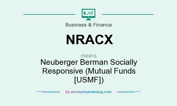 What does NRACX mean? It stands for Neuberger Berman Socially Responsive (Mutual Funds [USMF])