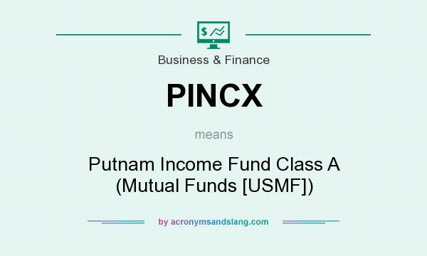What does PINCX mean? It stands for Putnam Income Fund Class A (Mutual Funds [USMF])