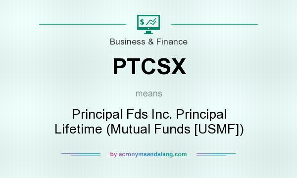 What does PTCSX mean? It stands for Principal Fds Inc. Principal Lifetime (Mutual Funds [USMF])