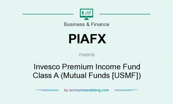 What does PIAFX mean? It stands for Invesco Premium Income Fund Class A (Mutual Funds [USMF])