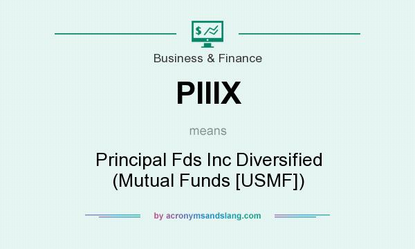 What does PIIIX mean? It stands for Principal Fds Inc Diversified (Mutual Funds [USMF])