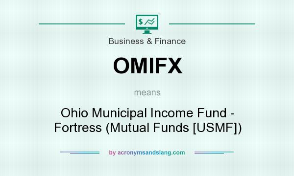 What does OMIFX mean? It stands for Ohio Municipal Income Fund - Fortress (Mutual Funds [USMF])