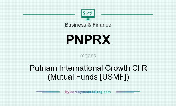 What does PNPRX mean? It stands for Putnam International Growth Cl R (Mutual Funds [USMF])