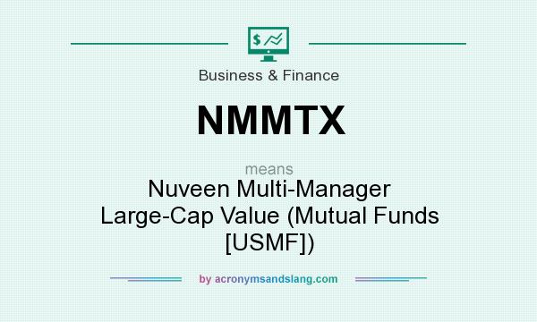What does NMMTX mean? It stands for Nuveen Multi-Manager Large-Cap Value (Mutual Funds [USMF])