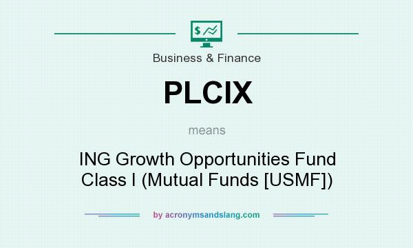 What does PLCIX mean? It stands for ING Growth Opportunities Fund Class I (Mutual Funds [USMF])