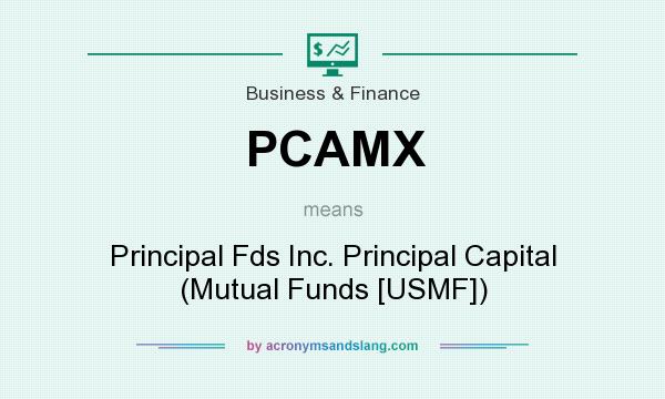 What does PCAMX mean? It stands for Principal Fds Inc. Principal Capital (Mutual Funds [USMF])