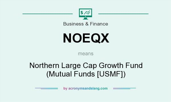 What does NOEQX mean? It stands for Northern Large Cap Growth Fund (Mutual Funds [USMF])