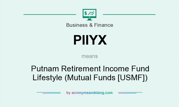 What does PIIYX mean? It stands for Putnam Retirement Income Fund Lifestyle (Mutual Funds [USMF])