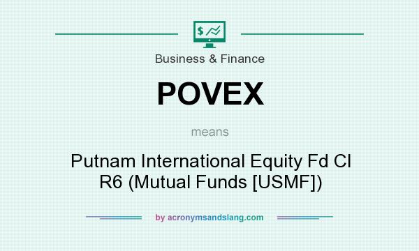 What does POVEX mean? It stands for Putnam International Equity Fd Cl R6 (Mutual Funds [USMF])
