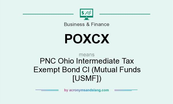 What does POXCX mean? It stands for PNC Ohio Intermediate Tax Exempt Bond Cl (Mutual Funds [USMF])
