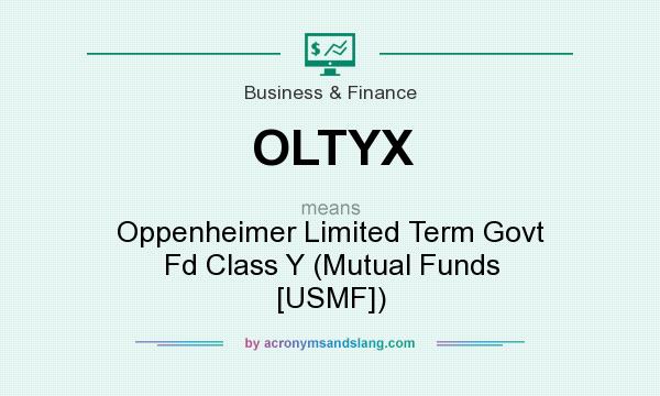What does OLTYX mean? It stands for Oppenheimer Limited Term Govt Fd Class Y (Mutual Funds [USMF])
