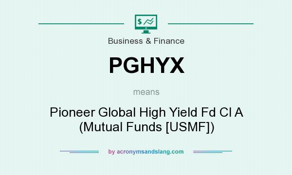 What does PGHYX mean? It stands for Pioneer Global High Yield Fd Cl A (Mutual Funds [USMF])