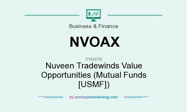 What does NVOAX mean? It stands for Nuveen Tradewinds Value Opportunities (Mutual Funds [USMF])