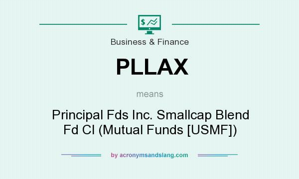 What does PLLAX mean? It stands for Principal Fds Inc. Smallcap Blend Fd Cl (Mutual Funds [USMF])