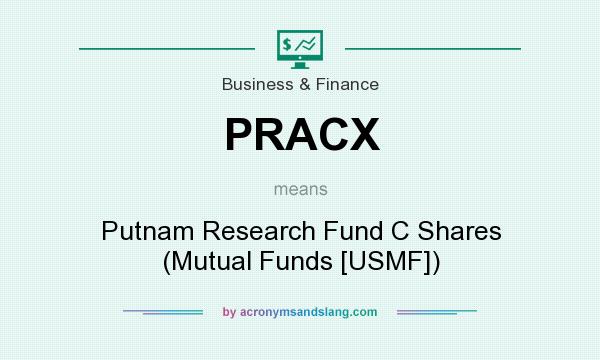 What does PRACX mean? It stands for Putnam Research Fund C Shares (Mutual Funds [USMF])