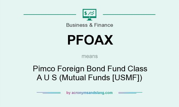 What does PFOAX mean? It stands for Pimco Foreign Bond Fund Class A U S (Mutual Funds [USMF])