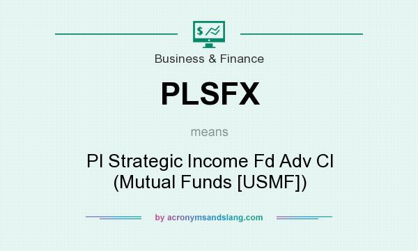 What does PLSFX mean? It stands for Pl Strategic Income Fd Adv Cl (Mutual Funds [USMF])