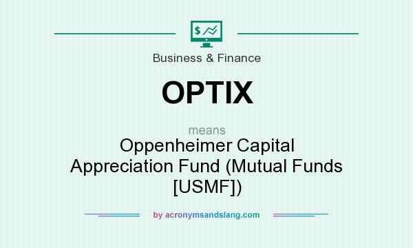 What does OPTIX mean? It stands for Oppenheimer Capital Appreciation Fund (Mutual Funds [USMF])