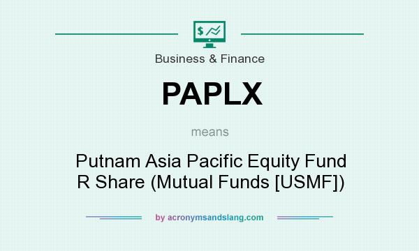 What does PAPLX mean? It stands for Putnam Asia Pacific Equity Fund R Share (Mutual Funds [USMF])