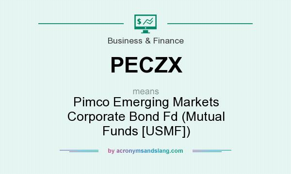 What does PECZX mean? It stands for Pimco Emerging Markets Corporate Bond Fd (Mutual Funds [USMF])