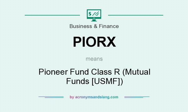 What does PIORX mean? It stands for Pioneer Fund Class R (Mutual Funds [USMF])