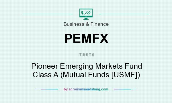 What does PEMFX mean? It stands for Pioneer Emerging Markets Fund Class A (Mutual Funds [USMF])