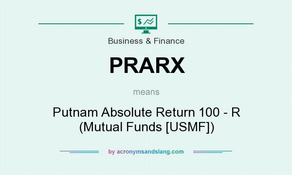 What does PRARX mean? It stands for Putnam Absolute Return 100 - R (Mutual Funds [USMF])