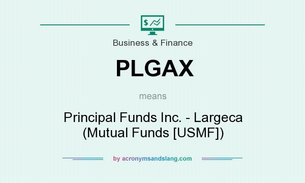 What does PLGAX mean? It stands for Principal Funds Inc. - Largeca (Mutual Funds [USMF])
