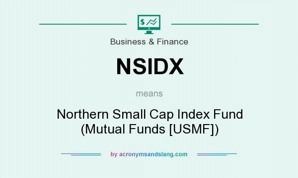 What does NSIDX mean? It stands for Northern Small Cap Index Fund (Mutual Funds [USMF])