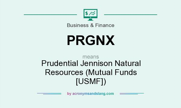 What does PRGNX mean? It stands for Prudential Jennison Natural Resources (Mutual Funds [USMF])